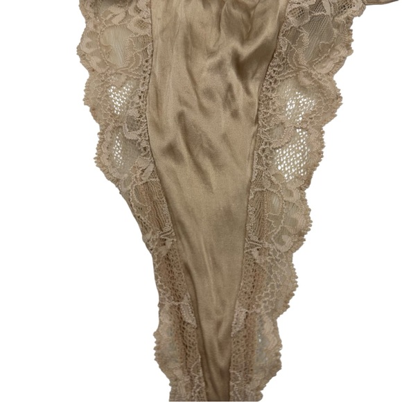 Victoria’s Secret Tan Beige Silk Thong Tie Sides medium - Picture 2 of 6